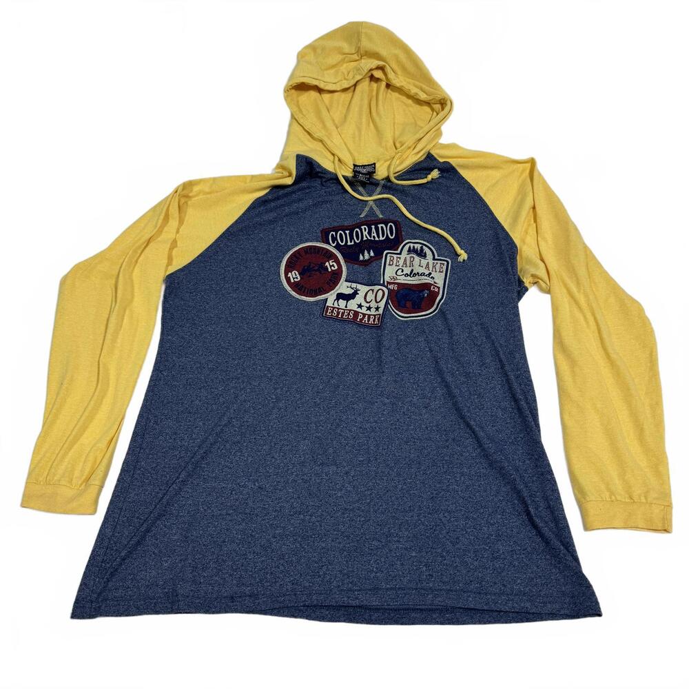 Salt Creek 2XL Colorado Rocky Mountains Estes Park Bear Lake Hoodie new b21